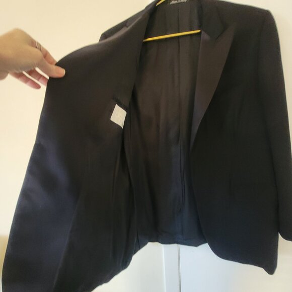 SOLD - BIJAN Men’s Tuxedo 42 US Jacket Black 52 EU Wedding - Picture 11 of 16